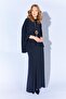 Women's Black 172 Low-Sleeve Blouse and Long Pique Modal Skirt Set - 2