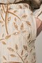 Women's Botanical Line Embroidered Waist Lace-Up Bohemian Trousers - 3