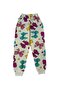 Girl's Two-Thread Beige Color Ribbon Patterned Long Sleeve Pajama Set - 3