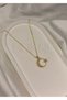 Stainless Steel Gold Moon Star Turkish Flag Necklace - 3