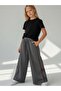 Girl's Sweatpants with Side Stripes and Snap Detail Design - 3