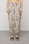 Women's Botanical Line Embroidered Waist Lace-Up Bohemian Trousers