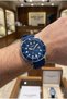 Navy Blue Color Sports Men's Wristwatch |   43mm, Silicone Strap, with Calendar, 5Atm - 4