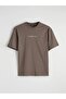 Crew Neck Text Printed Men's T-Shirt (S6) - 6