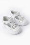 Genuine Leather Orthopedic Sole-Stitched Velcro Baby Girl First Step Sandals - Wide Fit