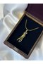 Steel Gold Chain Wrapped Double Necklace - 2