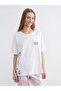 Pink Crew Neck Printed Women's Pajama Set (S6) - 2