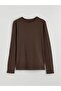 Brown Crew Neck Women's Bodysuit (S6) - 5