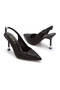 Women's Gold Stone Pointed Toe Style Heel Evening Dress Shoes