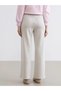 Gray Elastic Waist Wide Leg Women's Sweatpants (S6) - 4