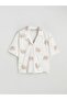 Ecru Bear Teddy Printed Women's Shorts Pajama Set (S6) - 6