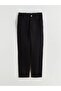 Black Slim Mom Women's Jean Trousers with Elastic Waist (S6) - 5