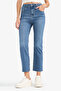 Crop Flare Fit Blue Women's Jean Trousers G2217Ax/Nm28 - 4