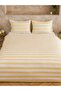 Yellow Striped Double Duvet Cover Set (S6) - 2