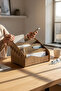 Wooden Desktop Organizer 6-Compartment Document Stand - 7