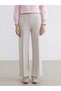 Gray Elastic Waist Wide Leg Women's Sweatpants (S6) - 2
