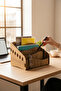Wooden Desktop Organizer 6-Compartment Document Stand - 5