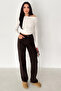 Women's High Waist Straight Leg Pants – Cocoa Line - 5