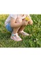 Genuine Leather Orthopedic Sole-Stitched Velcro Baby Girl First Step Sandals - Wide Fit - 3
