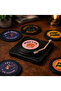 Nostalgic Themed - Old Record Player, Set of 6 Coasters 12X12 - 4