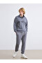 Gray standard fit men's jogger sweatpants by gülüs gi̇yi̇m