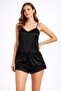 Women's Satin Pajama Set with Shorts
