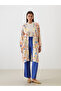 Nevavm Shawl Collar Patterned Oversize Women's Kimono with a Difference - 2