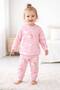 Girls' Rainbow Patterned Pajama Set Cotton Long Sleeve Top and Bottom - 3