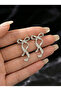Bow Shape Earrings Elegant Modern Women's Steel Earrings - 2
