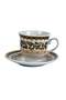 Decorative Cup Set - 6 Cups with Saucers - 2