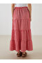 Nevavm Plaid Layered Skirt with Elastic Waist - 4