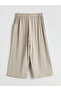 Elastic Waist Textured Women's Capri (S5) - 6