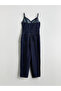 Nevavm with Difference Lcw Vision Indigo Double Breasted Collar Strap Women's Jean Jumpsuit - S5Mg58Z8-309 - 6