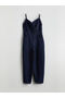 Nevavm with Difference Lcw Vision Indigo Double Breasted Collar Strap Women's Jean Jumpsuit - S5Mg58Z8-309 - 5