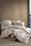Ranforce 100% Cotton Double Duvet Cover Set Ravel V1 Beige - 2