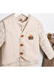 Ekru Yelekli̇ 3-Piece Boy's Suit - 4