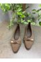 Brown Knitwear Bowknot Women's Casual Ballerinas - 3