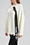 Women's Knitwear Tie Detailed Design Tunic Sweater - 4