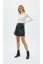 Women's Black High-Waisted Faux Leather Shorts Nj67 - 3