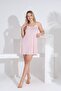 Angelique Bamboo Rope Strap Polka Dot Patterned Lace Detailed Nightgown 22905-913-914 - 2