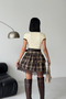 Belted Ruffled Lace Mini Skirt - 5