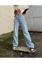Jeens Ice Blue Extra High Power Lycra Loose Jeans Palazzo Trousers (SUPER HIGH) - 3