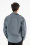 Men's Indigo Cotton Twill Shirt Jacket Regular Fit Smart Casual Shacket - 5