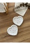 Set of 2 Heart Patterned, Heart-Shaped Decorative Plates, Organizer, Valentine's Day Gift - 6