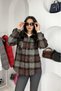 Herringbone Pattern Colorful Plaid Lumberjack Shirt - Brown Brown - 5