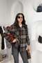 Herringbone Pattern Colorful Plaid Lumberjack Shirt - Brown Brown - 3