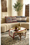 Blue Red Motif Ramadan Themed 4-Piece Throw Pillow Cover 1 Runner Set 4Kmbs334-Rs