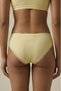 Skin-Colored Luxurious Cotton Stretchy Ribbed Knit Lace Detail Women's Slip Panties - Everyday Stylish Underwear - 2