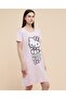 Hello Kitty Printed Nightdress with Crew Neck and Short Sleeves - 5