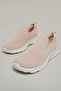 Women Sand Textured Knitted Slip On Shoes - 5